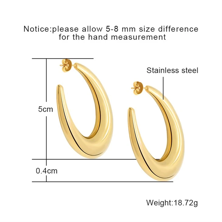 Bold Polished Large Crescent Hoop Earrings suppliers Bold Polished Large Crescent Hoop Earrings suppliers