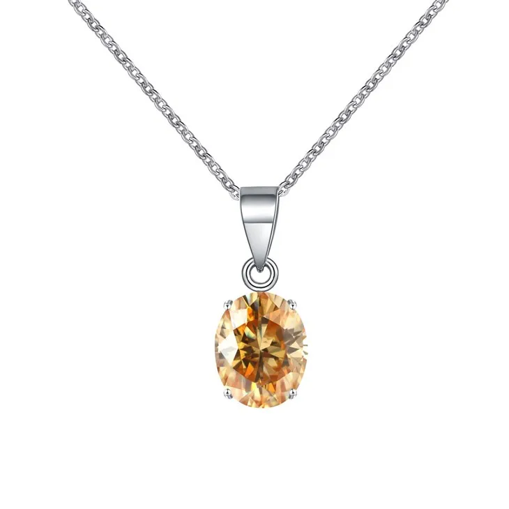 Oval Cut Zircon Pendant Necklace suppliers