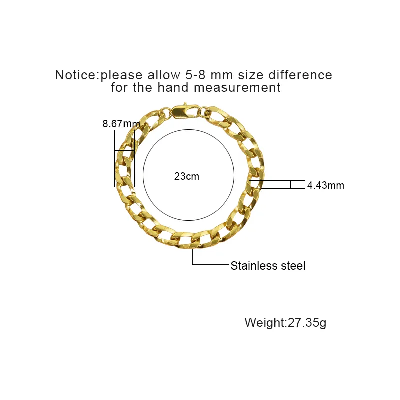 Bold Flat Curb Link Chain Bracelet Bold Flat Curb Link Chain Bracelet