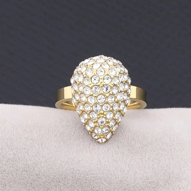 Teardrop Pavé Zircon Dome Ring best