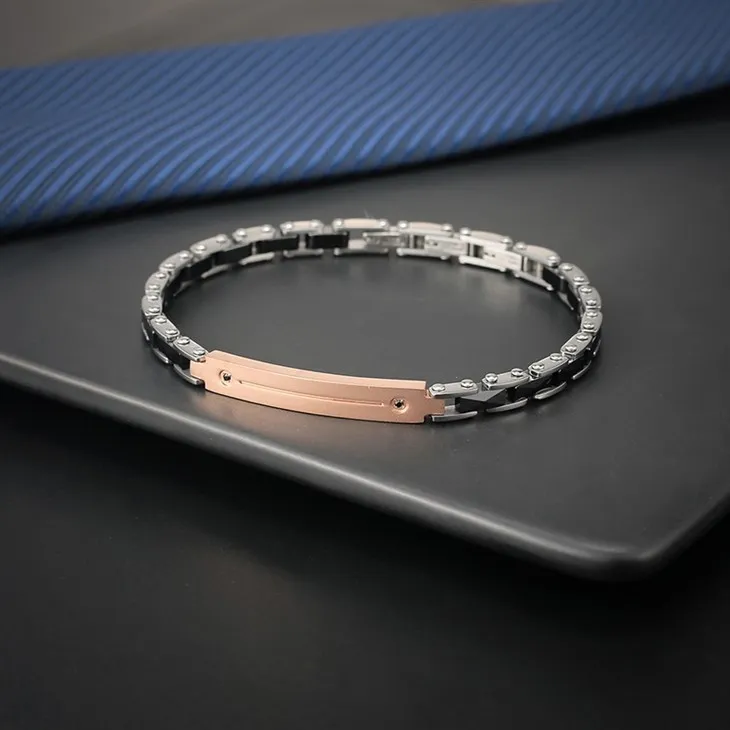 Rose Gold Zircon Ceramic Stainless Steel Bracelet best